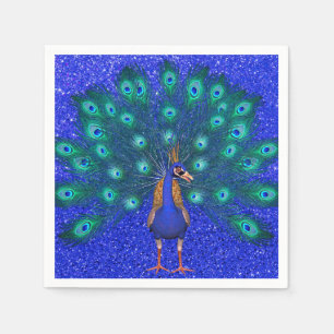 Serviette En Papier Naples du Peacock Party