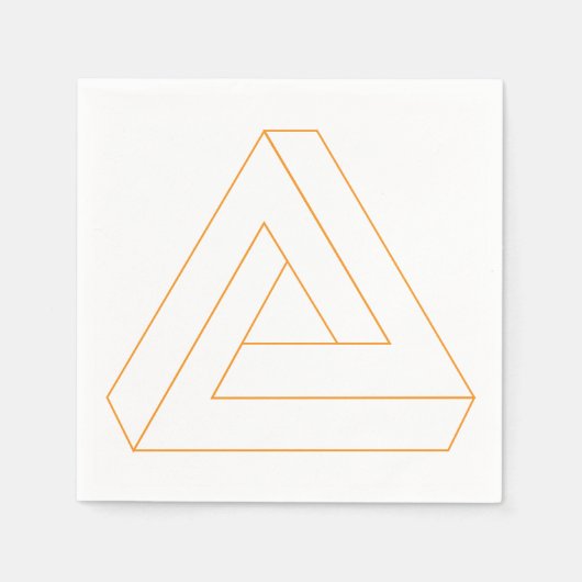 Serviette En Papier Naples du triangle impossible (Devant)