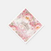 Serviette En Papier Naples en or rose pâle Quinceañera (Coin)