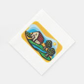 Serviette En Papier Naples en papier agricole (Coin)