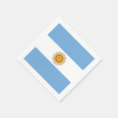 Serviette En Papier Naples en papier argentine (Coin)