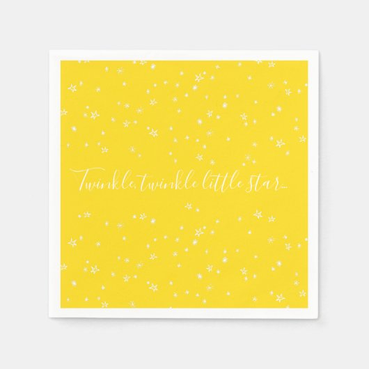 Serviette En Papier Naples en papier Baby shower Twinkle Little Star (Devant)