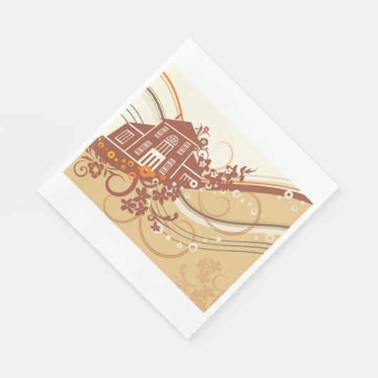 Serviette En Papier Naples en papier de la maison (Coin)