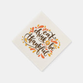 Serviette En Papier Naples en papier de Noël de Thanksgiving (Coin)