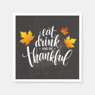 Serviette En Papier Naples en papier de Noël de Thanksgiving