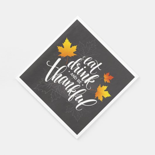 Serviette En Papier Naples en papier de Noël de Thanksgiving (Coin)