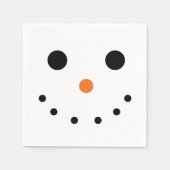 Serviette En Papier Naples en papier de vacances Snowman (Devant)