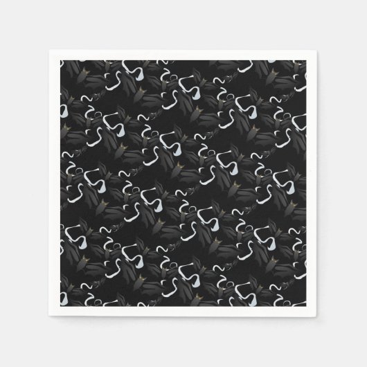 Serviette En Papier Naples en papier d'Halloween (Devant)