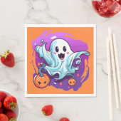 Serviette En Papier Naples en papier d'Halloween (En situation)