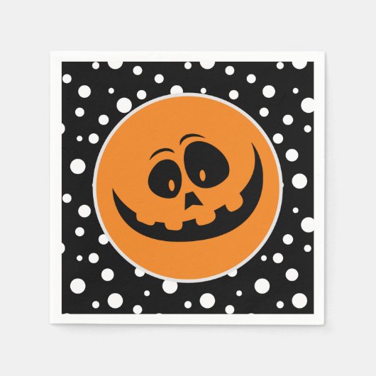 Serviette En Papier Naples en papier d'Halloween (Devant)