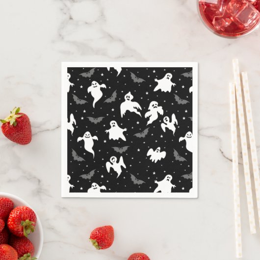 Serviette En Papier Naples en papier d'Halloween (En situation)