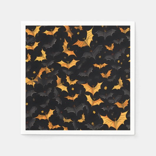 Serviette En Papier Naples en papier d'Halloween (Devant)