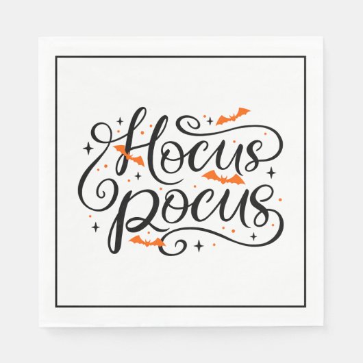 Serviette En Papier Naples en papier d'Halloween (Devant)