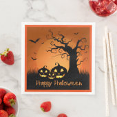 Serviette En Papier Naples en papier d'Halloween (En situation)