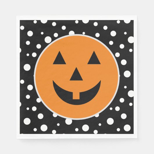 Serviette En Papier Naples en papier d'Halloween (Devant)