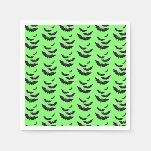 Serviette En Papier Naples en papier d'Halloween (Devant)