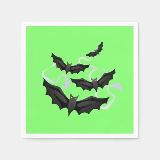 Serviette En Papier Naples en papier d'Halloween (Devant)