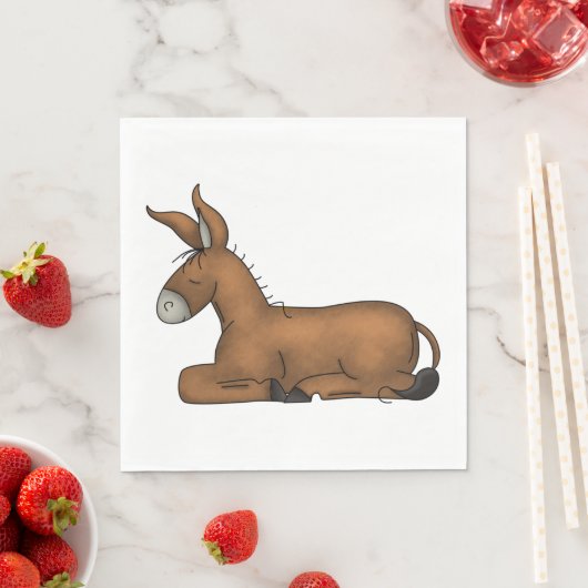 Serviette En Papier Naples en papier Donkey (En situation)