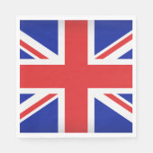 Serviette En Papier Naples en papier drapeau britannique (Devant)