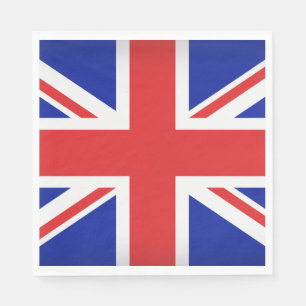 Serviette En Papier Naples en papier drapeau britannique