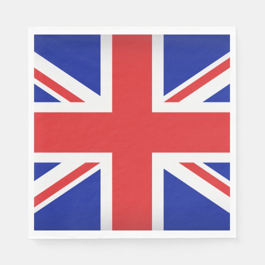 Serviette En Papier Naples en papier drapeau britannique (Devant)