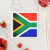 Serviette En Papier Naples en papier drapeau sud-africain (En situation)