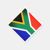 Serviette En Papier Naples en papier drapeau sud-africain (Coin)