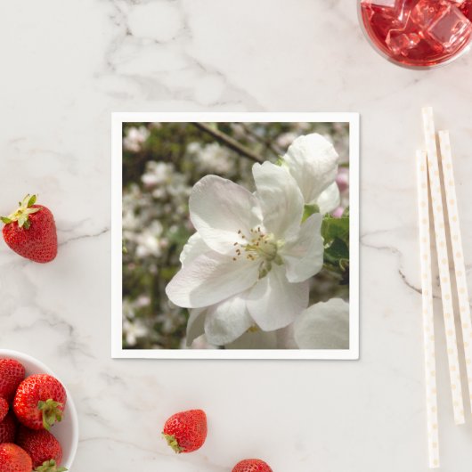 Serviette En Papier Naples en papier fleur d'Apple (En situation)