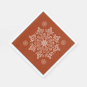Serviette En Papier Naples en papier flocon nordique de Noël (Coin)