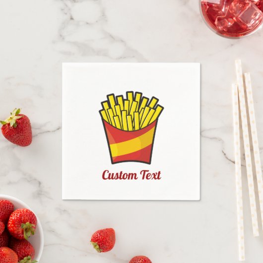 Serviette En Papier Naples en papier Fries (En situation)