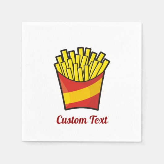 Serviette En Papier Naples en papier Fries (Devant)