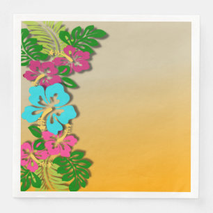 Serviette En Papier Naples en papier Hawiian Luau