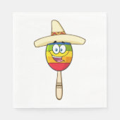 Serviette En Papier Naples en papier maraca mexicain (Devant)