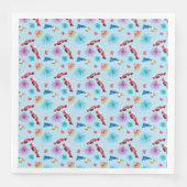 Serviette En Papier Naples en papier Nantucket 4 juillet (Devant)