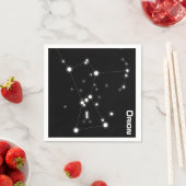 Serviette En Papier Naples en papier Orion Constellation (En situation)