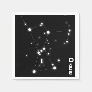 Serviette En Papier Naples en papier Orion Constellation