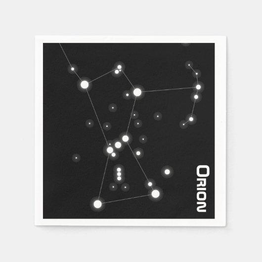 Serviette En Papier Naples en papier Orion Constellation (Devant)