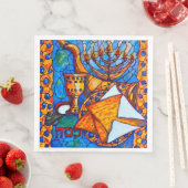 Serviette En Papier Naples en papier passover (En situation)