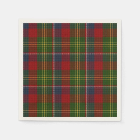 Serviette En Papier Naples en Papier Plaid Forrester Tartan (Devant)