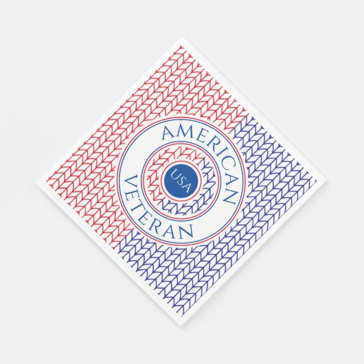 Serviette En Papier Naples en papier pour déjeuner AMRICAN VETERAN (Coin)