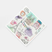 Serviette En Papier Naples en papier pour le déjeuner à Paris (Coin)