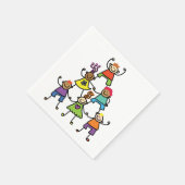 Serviette En Papier Naples en papier pyramide pour enfants (Coin)