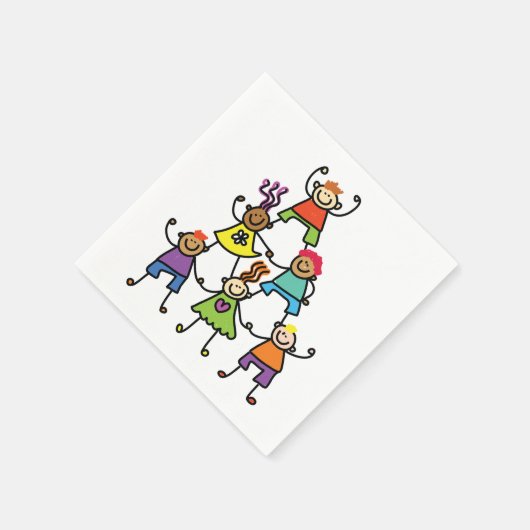 Serviette En Papier Naples en papier pyramide pour enfants (Coin)
