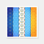 Serviette En Papier Naples en papier Shabbat juif (Devant)
