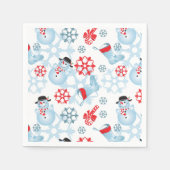 Serviette En Papier Naples en papier Snowman (Devant)