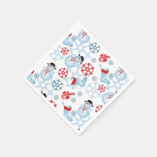Serviette En Papier Naples en papier Snowman (Coin)