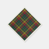 Serviette En Papier Naples en papier tartan Buchanan (Coin)