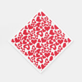 Serviette En Papier Naples en papier Valentine Hearts (Coin)