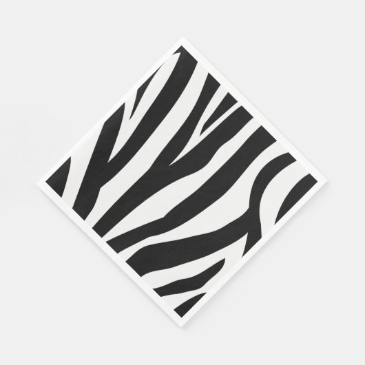Serviette En Papier Naples en papier Zebra (Coin)