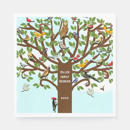 Serviette En Papier Naples Family Reunion Party (Devant)